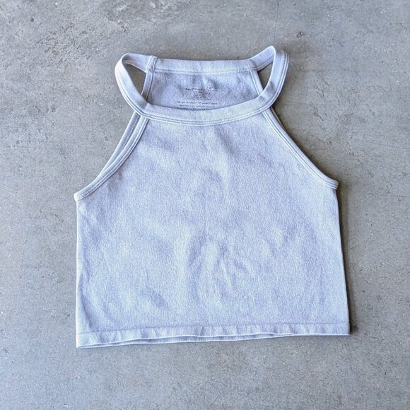 Intimately Free People Gray Halter Tank Crop Top size XS/S - Picture 1 of 6